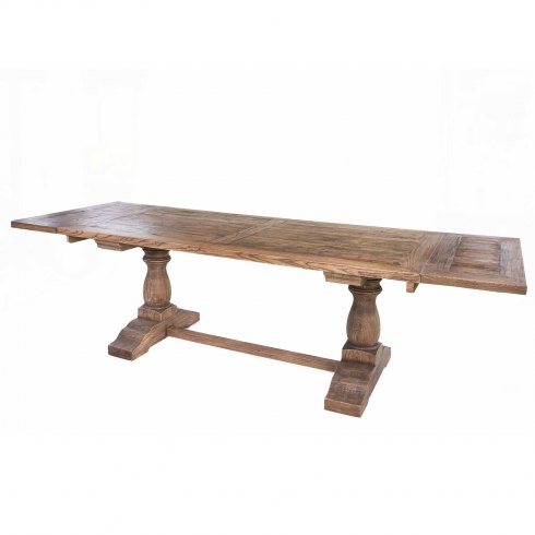 Jackson Bay End Extending Dining Table in Reclaimed Elm Jackson Bay End Extending Dining Table in Reclaimed Elm