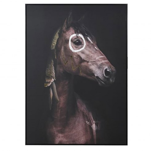 Ritual Horse Framed Canvas Picture Ritual Horse Framed Canvas Picture