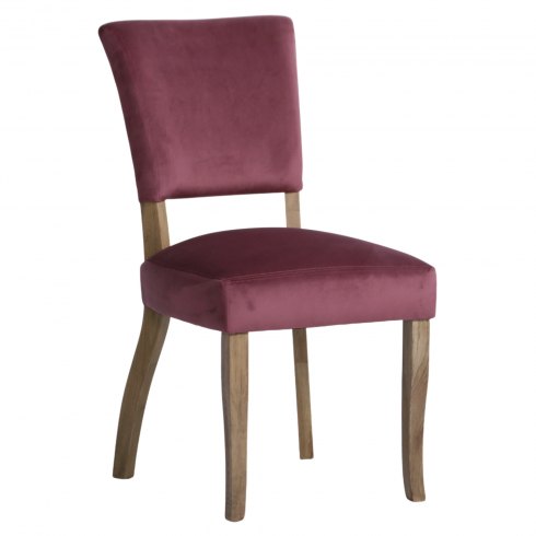 Paris Velvet Dining Chair in Burgundy Paris Velvet Dining Chair in Burgundy