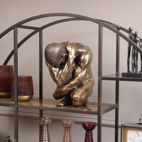 Upscaled Male Nude Clutching Statue Upscaled Male Nude Clutching Statue