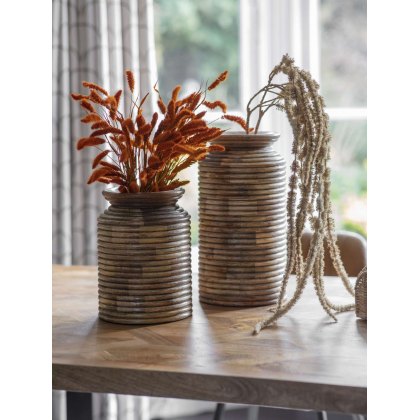 Nirvana Set of Two Solid Wood Decorative Planters Nirvana Set of Two Solid Wood Decorative Planters