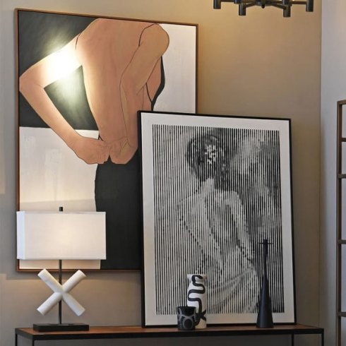 'Through the Lines' Framed Canvas Picture 'Through the Lines' Framed Canvas Picture