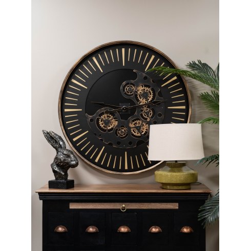 Millennium Dial Wall Clock with Moving Cogs Millennium Dial Wall Clock with Moving Cogs