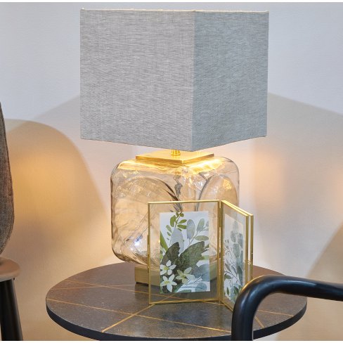Kettner Glass Cube Table Lamp Kettner Glass Cube Table Lamp