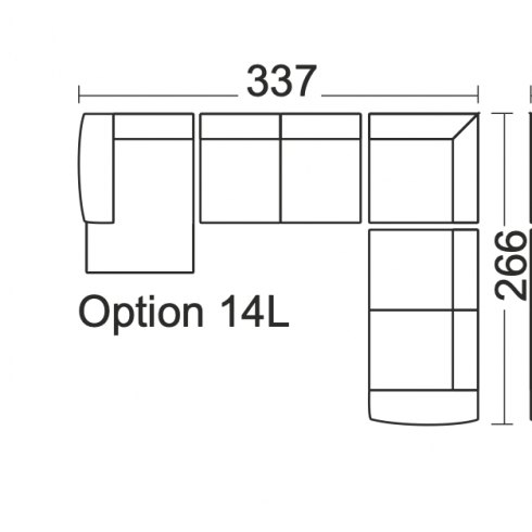 Grand Option 14L - Corner Group with Chaise-End LHF Grand Option 14L - Corner Group with Chaise-End LHF