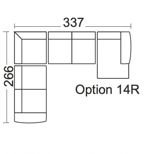 Grand Option 14R - Corner Group with Chaise-End RHF Grand Option 14R - Corner Group with Chaise-End RHF