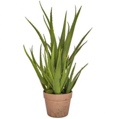 Artificial Aloe Plant In Clay Pot Artificial Aloe Plant In Clay Pot