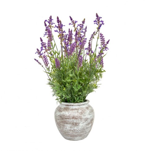 Artificial Lavender Grass Mix Plant in Pot Artificial Lavender Grass Mix Plant in Pot