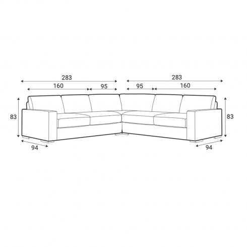 Sonya Corner Group (283cm x 283cm) Sonya Corner Group (283cm x 283cm)