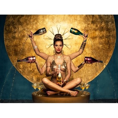 Champagne Goddess - Photo Art on Plexiglass Champagne Goddess - Photo Art on Plexiglass