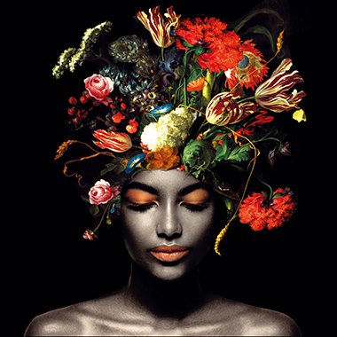 Golden Age Flowers - Photo Art on Plexiglass Golden Age Flowers - Photo Art on Plexiglass