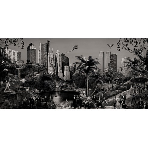 New York Hangout (Sepia) - Photo Art on Plexiglass New York Hangout (Sepia) - Photo Art on Plexiglass