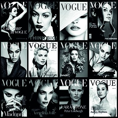 Vogue in Black and White - Photo Art on Plexiglass Vogue in Black and White - Photo Art on Plexiglass