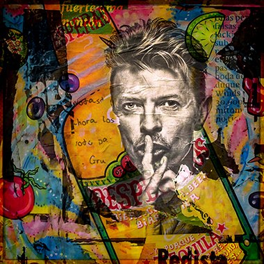 Rebel David Bowie - Photo Art on Plexiglass Rebel David Bowie - Photo Art on Plexiglass