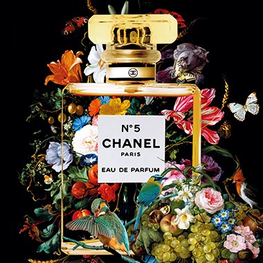 Fleur de Chanel (Part II) - Photo Art on Framed Plexiglass - Gold Frame Fleur de Chanel (Part II) - Photo Art on Framed Plexiglass - Gold Frame