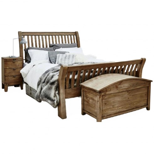 Raffles Four-Piece 5ft Bedroom Set - Reclaimed Timber Raffles Four-Piece 5ft Bedroom Set - Reclaimed Timber