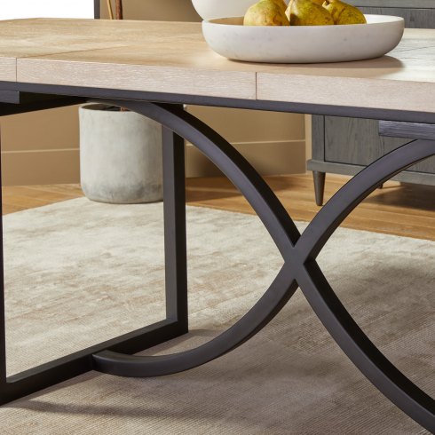 Nordic Tranquility Metal Extending Dining Table Nordic Tranquility Metal Extending Dining Table