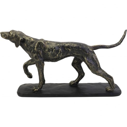 Hunter Dog Sculpture - Antique Bronze Finish Hunter Dog Sculpture - Antique Bronze Finish