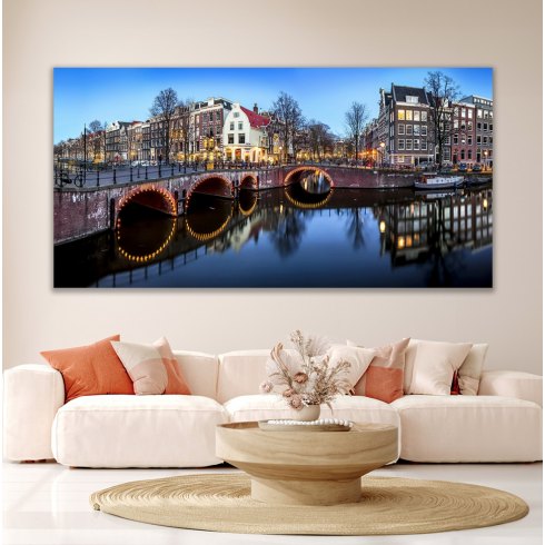 Amsterdam Canals - Photo Art on Plexiglass Amsterdam Canals - Photo Art on Plexiglass