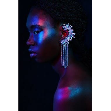 Sapphire Girl - Photo Art on Plexiglass Sapphire Girl - Photo Art on Plexiglass