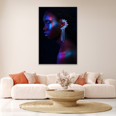 Sapphire Girl - Photo Art on Plexiglass Sapphire Girl - Photo Art on Plexiglass