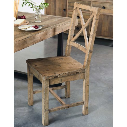 Key West Cross-Back Chair - Wooden Seat Key West Cross-Back Chair - Wooden Seat