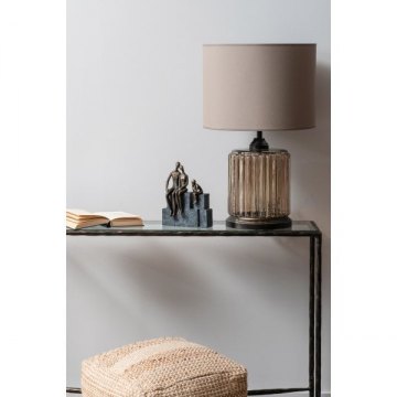 Family of Three Sitting on Blocks in Bronze Finish Family of Three Sitting on Blocks in Bronze Finish