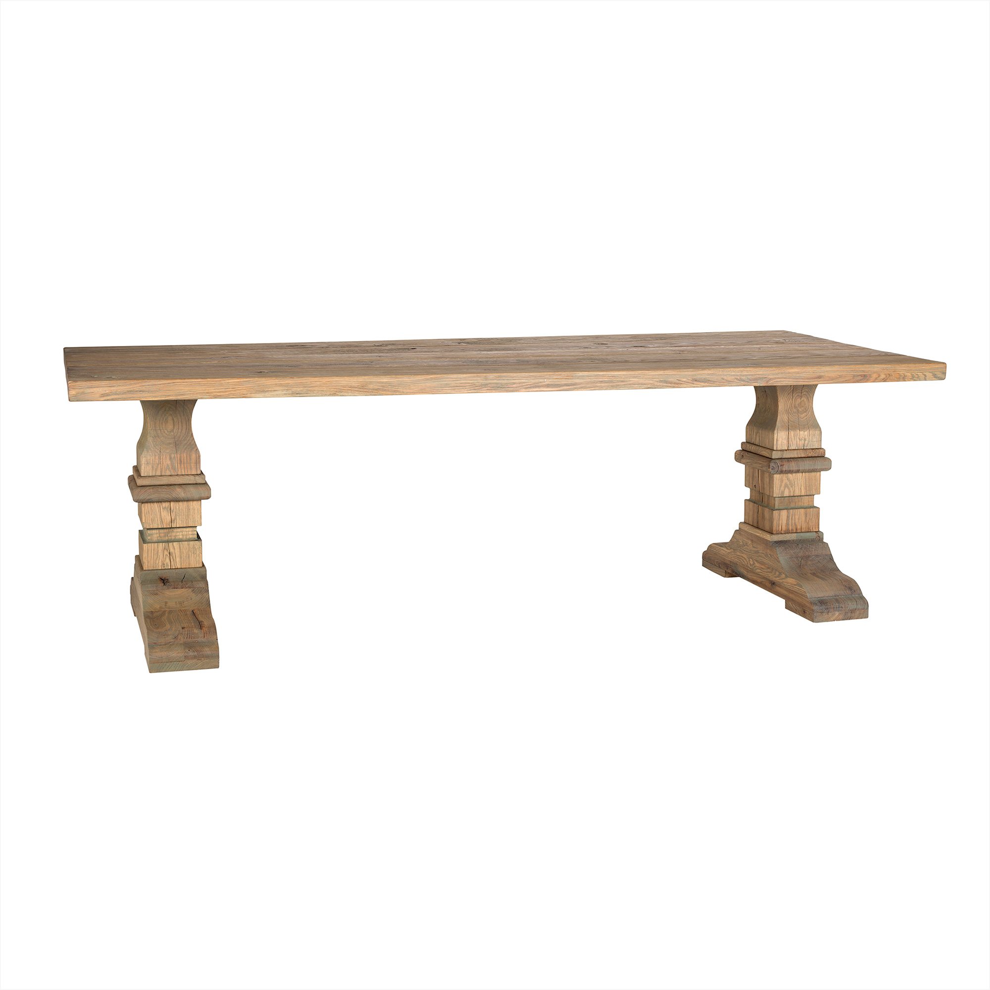 Normandy Oil-grey Oak Top Dining Table - Dansk