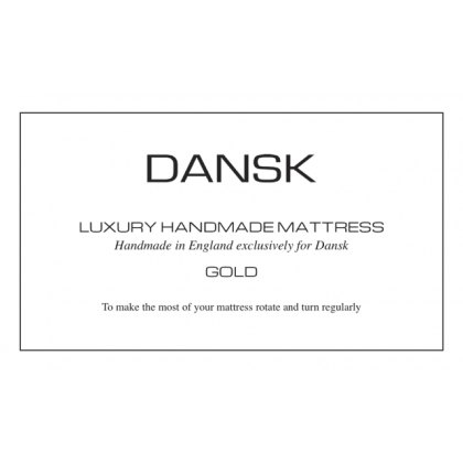 DANSK No.3 GOLD ~ Luxury Handmade Mattress