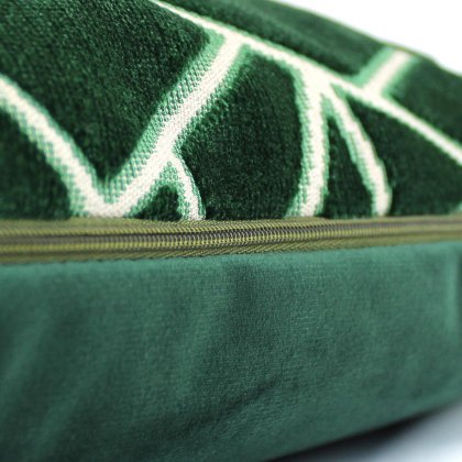 Veda Velvet Scatter Cushion - Green