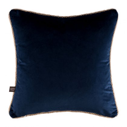 Cecile Square Scatter Cushion - Navy and Green