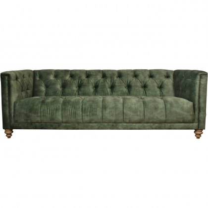 Christchurch Extra Large Sofa in Lovely Velvet Conifer