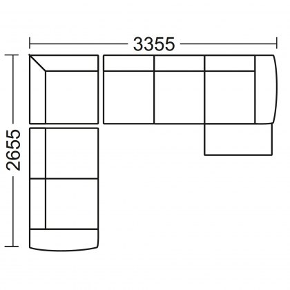 Grand Option 4R - Corner Group with Chaise End RHF