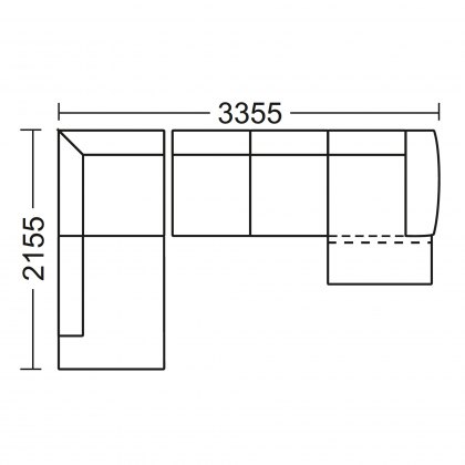 Grand Option 3L - Chaise Corner Group with Open End LHF