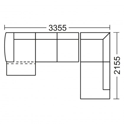 Grand Chaise Corner Group with Terminal End RHF