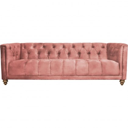 Christchurch Extra Large Sofa in Lovely Velvet Rose