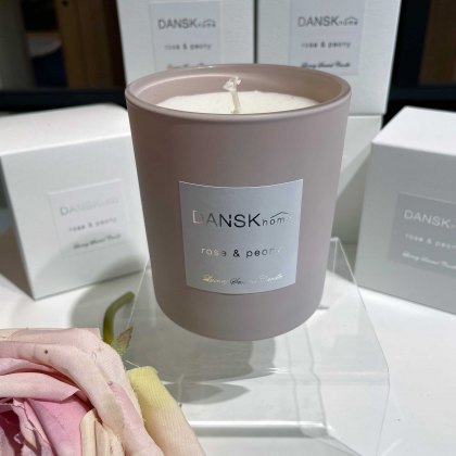 Rose and Peony Scented Candle - SALE - Luxury Scented Candle