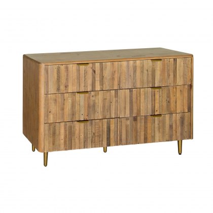 Farringdon Six Drawer Wide Chest