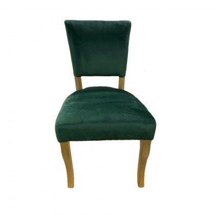 Paris Velvet Dining Chair in Forest Green