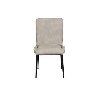 Rebecca Dining Chair In Misty Textured Fabric