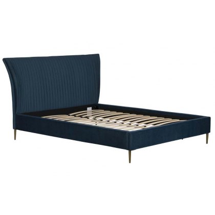 Avante Teal Pleated Velvet Bedstead