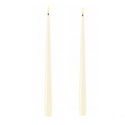 Dansk Shiny Real Flame™ LED Pair of Dinner Candles