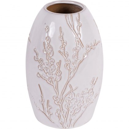 Cylindrical Pussywillow Vase