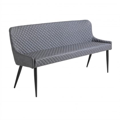 Ontario 160cm Dining Sofa Bench in Grey PU