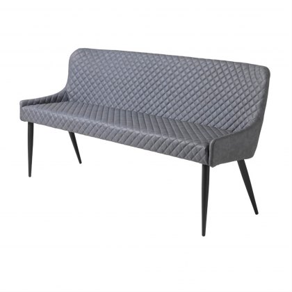 Ontario 160cm Dining Sofa Bench in Grey PU