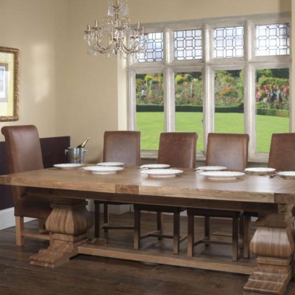 Rustic Monastery 2.5m Extending Dining Table