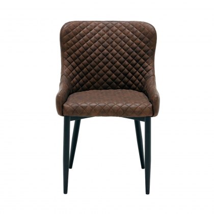 Ontario Dining Chair in Brown PU