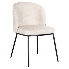 Tate Dining Chair in Beige Chenille