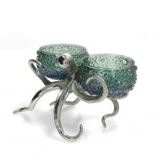 Octopus Holder with Two Small Glass Bowls