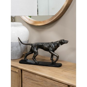 Hunter Dog Sculpture - Antique Bronze Finish Hunter Dog Sculpture - Antique Bronze Finish